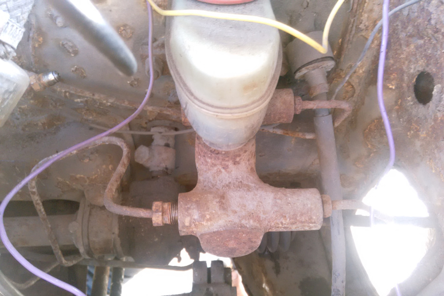 Rusted brake system