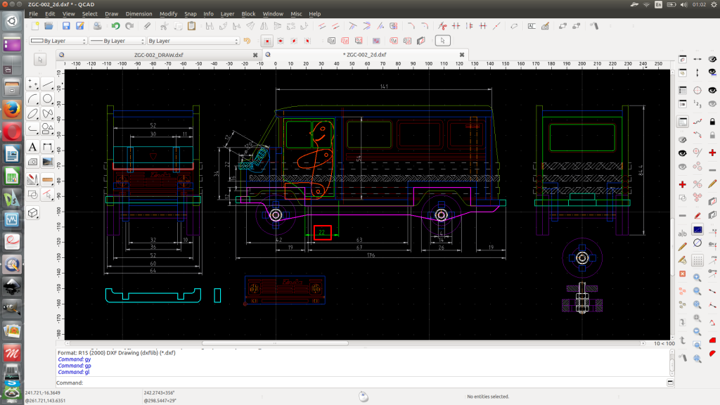 QCAD main workfile.